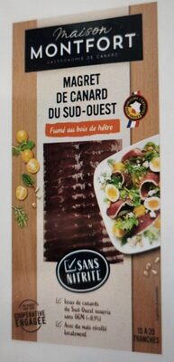 Magret de canard du Sud-Ouest Fumé au bois de hêtre Montfort