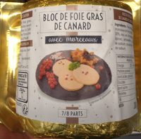 Bloc de foie gras de canard avec morceaux