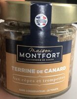 Terrine de canard aux cepes et trompettes