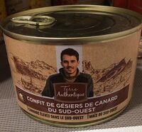 Confit de gésiers de canard du sud-ouest