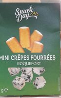 Mini crepes fourrées roquefort