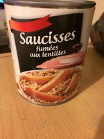 Saucisses fumées aux lentilles
