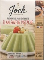 Flan saveur pistache