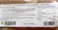 Pain d'épices pur miel