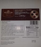 Boite assortie de pralines noir et lait