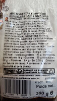 4580 noisettes & amandes chocolats laits & noir 300g