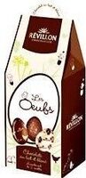 Les Oeufs en chocolat blanc et au lait 2 recettes REVILLON