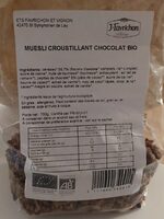 Muesli croustillant choco bio