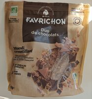 Muesli croustillant - duo de chocolats