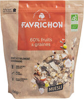 60% fruits & graines