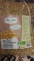 Muesli Croustillant Nature avoine et riz