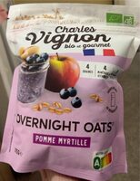 Overnight oats pomme myrtille