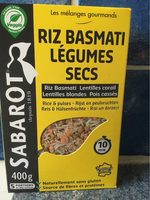 Riz basmati légumes secs 400 g