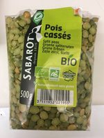 Pois cassés bio