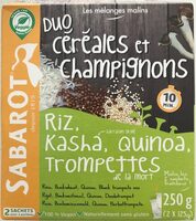 Duo céréales et champignons