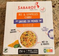Riz et lentilles au curry