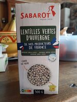 Lentilles vertes d’Auvergne