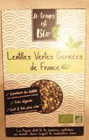 Lentilles vertes germées de France