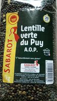Lentille verte du Puy