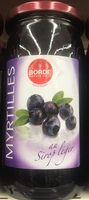 Myrtilles au sirop léger