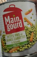 Petit pois et jeunes carottes