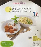 Falafels sauce blanche et boulgour à la menthe