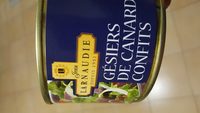 Gésiers de canard confit entiers