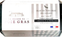 Bloc de Foie Gras de Canard à l'armagnac et au poivre doux