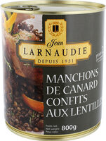 Manchons de canard aux lentilles