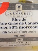 Bloc de foie gras de canard avec 50% morceaux