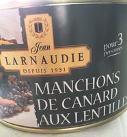Manchons de canard aux lentilles