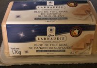 Bloc de foie gras de canard du Sud-Ouest au sel de Guérande