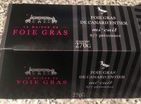 Foie gras de canard entier mi cuit