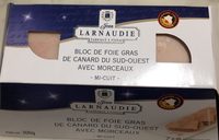 Bloc de foie gras de canard du Sud-Ouest avec morceaux