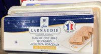 Bloc de foie gras de canard avec 50% morceaux