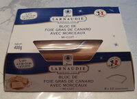 Bloc de foie gras de canard avec morceaux mi-cuit