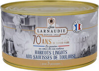 Haricots lingots aux saucisses de Toulouse