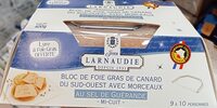 Bloc de foie gras de canard du Sud-Ouest avec morceaux au sel de Guérande
