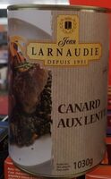 Canard aux lentilles