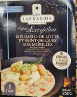 Mélimélo de lotte et Saint-Jacques aux morilles, sauce au chablis