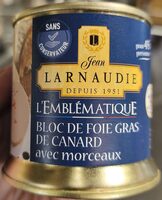 Bloc de foie gras de canard avec morceaux