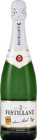 Festillant blanc boisson a base de vin effervescent desalcoolise