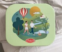 Delacre tea time assortiment biscuits 1000g (1kg) boite metal paques