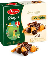 Delacre bruges assortiment biscuits lot 2x200g (400g) paques