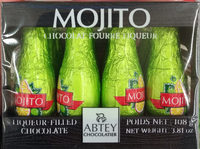 Chocolat fourré liqueur Mojito
