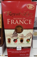 Chocolat noir extra fin fourré aux alcools de France