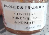 Confiture poire william & noisette
