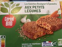 Les galettes boulgour & épeautre aux petits légumes