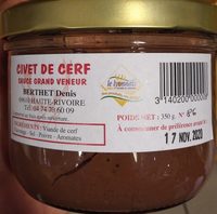 Civet de Cerf Sauce Grand Veneur
