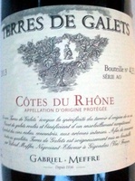 Côtes du Rhone Terres de Galets 2013